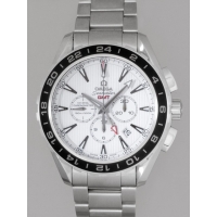 オメガ OMEGA シーマスター 231.10.44.52.04.001 コーアクシャル アクアテラ GMT クロノメーター ホワイト