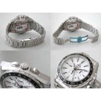 オメガ OMEGA シーマスター 231.10.44.52.04.001 コーアクシャル アクアテラ GMT クロノメーター ホワイト