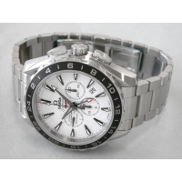 オメガ OMEGA シーマスター 231.10.44.52.04.001 コーアクシャル アクアテラ GMT クロノメーター ホワイト