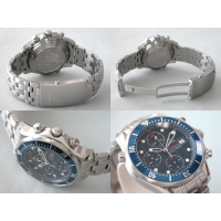 オメガスーパーコピー OMEGA シーマスター 2225.80 クロノグラフ ブルー 自動巻
