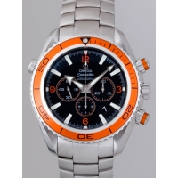 オメガ OMEGA シーマスター 2218.50 プラネットオーシャン クロノ 45mm オレンジベゼル ブラック