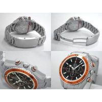 オメガ OMEGA シーマスター 2218.50 プラネットオーシャン クロノ 45mm オレンジベゼル ブラック