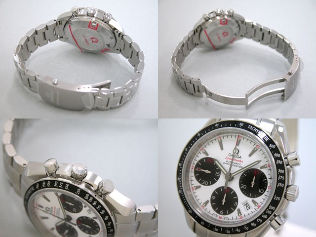 オメガ スピードマスター 323.30.40.40.04.001 ホワイト/ブラック 自動巻