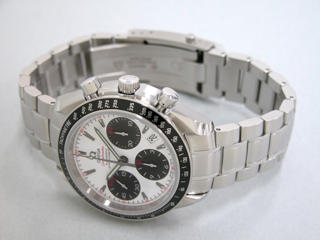 オメガ スピードマスター 323.30.40.40.04.001 ホワイト/ブラック 自動巻