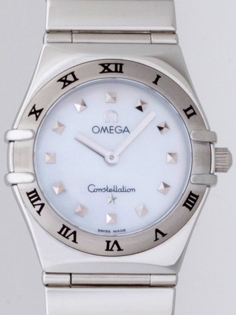オメガ OMEGA コンステレーション ミニ マイチョイス 1571.71 ホワイトシェル レディース