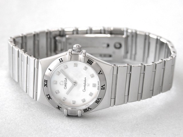 オメガ OMEGA コンステレーション ミニ マイチョイス 1571.71 ホワイトシェル レディース