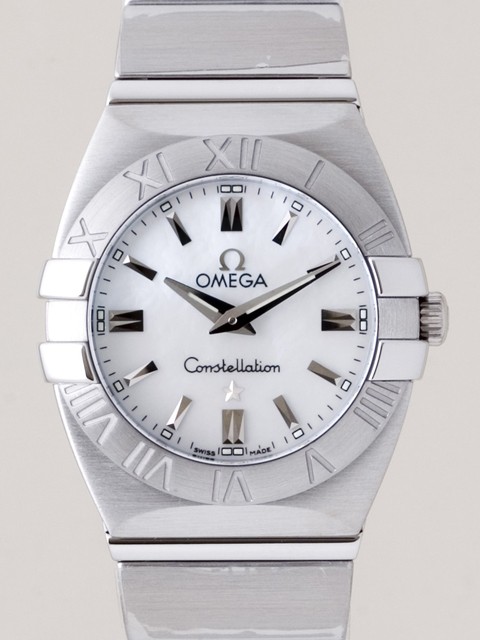 オメガ OMEGA コンステレーション 1581.70 ダブル イーグル ホワイトシェル レディース