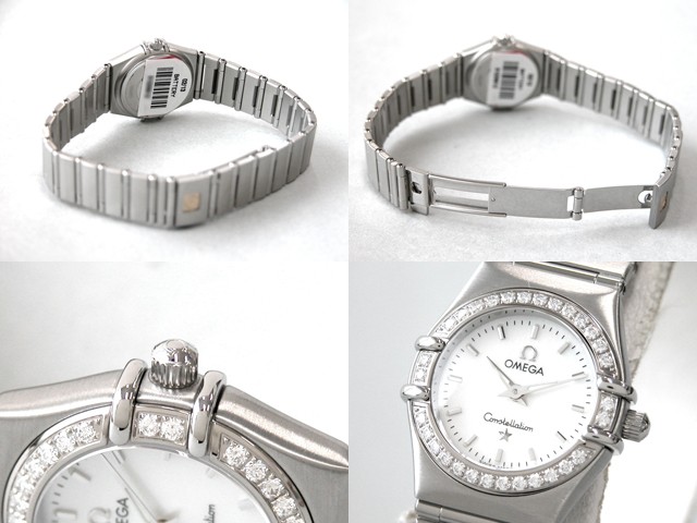 オメガ OMEGA コンステレーション 1466.71 ダイヤベゼル ホワイトシェル レディース