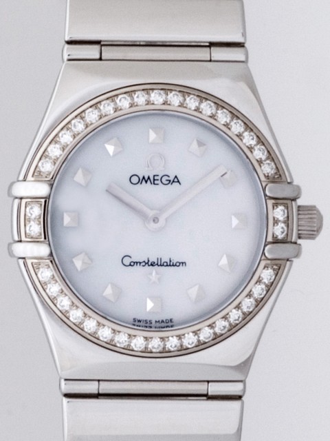 オメガ OMEGA コンステレーション マイチョイス 1475.71 ダイヤベゼル ホワイトシェル 