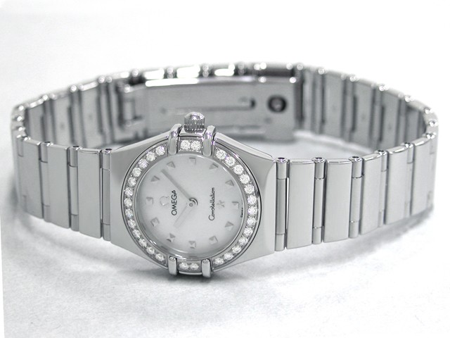 オメガ OMEGA コンステレーション ミニ 1465.71 マイチョイス ダイヤベゼル ホワイトシェル