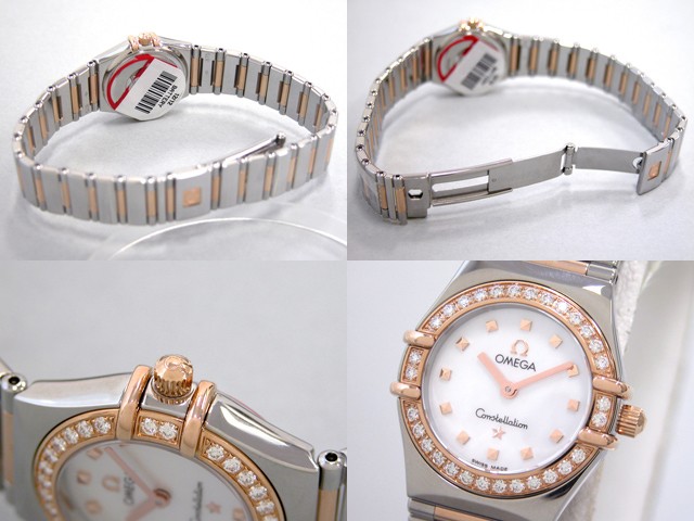 オメガ OMEGA コンステレーション ミニ 1368.71 マイチョイス ダイヤベゼル ホワイトシェル