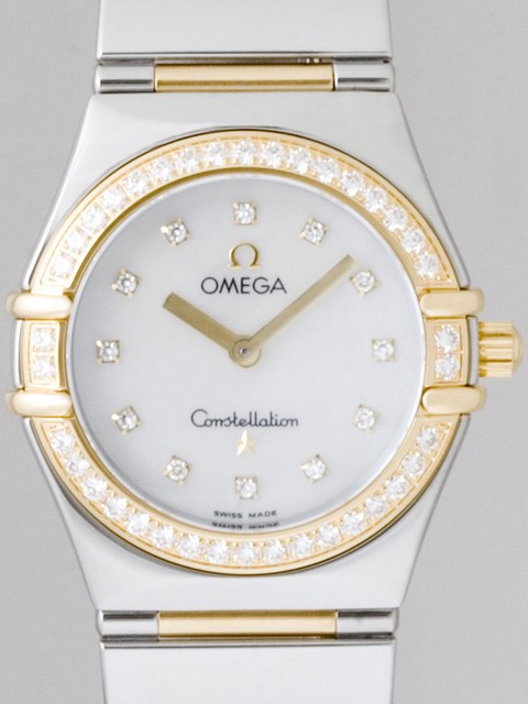 オメガ OMEGA コンステレーション マイチョイス 1376.75 ダイヤベゼル 12Pダイヤ ホワイトシェル