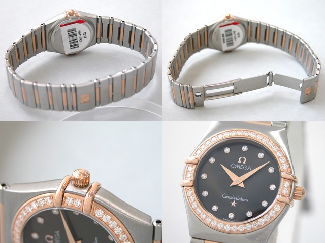 オメガ OMEGA コンステレーション ミニ 1358.60 ダイヤベゼル 12Pダイヤ ブラウン