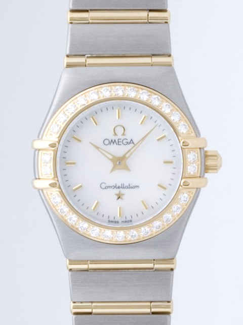 オメガ OMEGA コンステレーション 1267.70 ベゼルダイヤ YG/SS ホワイトシェル