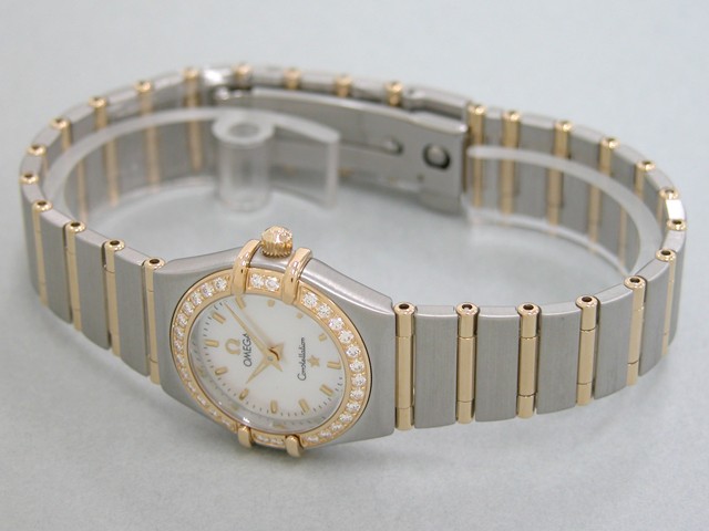 オメガ OMEGA コンステレーション 1267.70 ベゼルダイヤ YG/SS ホワイトシェル