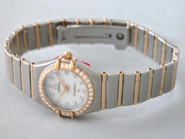 オメガ OMEGA コンステレーション ミニ 1267.75 ベゼルダイヤ 12Pダイヤ ホワイトシェル