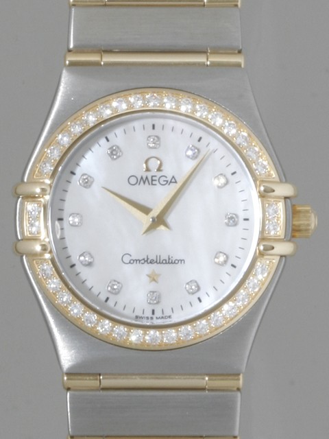 オメガ OMEGA コンステレーション 1277.75 ベゼルダイヤ 12Pダイヤ ホワイトシェル