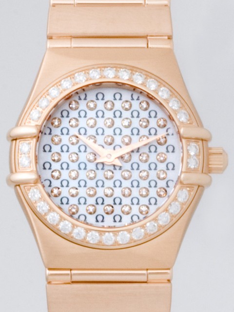 オメガ OMEGA コンステレーション95 1156.77 RG ダイヤベゼル ホワイトシェル