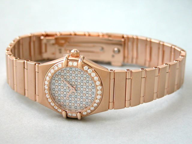 オメガ OMEGA コンステレーション95 1156.77 RG ダイヤベゼル ホワイトシェル