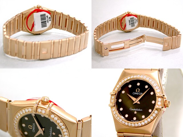 オメガ OMEGA コンステレーション95 1158.60 RG 12Pダイヤ ダイヤベゼル ブラウン