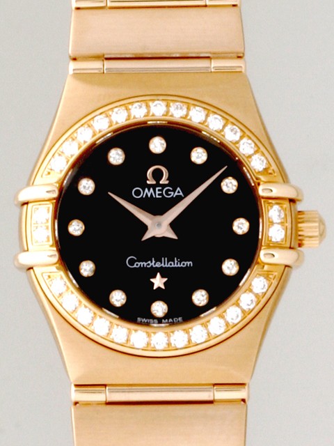 オメガ OMEGA コンステレーション95 1160.60 RG 12Pダイヤ ダイヤベゼル ブラウン