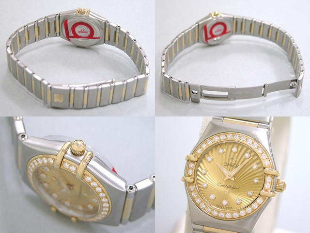 オメガ OMEGA コンステレーション ミニ 111.25.23.60.58.001 ダイヤベゼル 12Pダイヤ 160周年記念モデル シャンパン