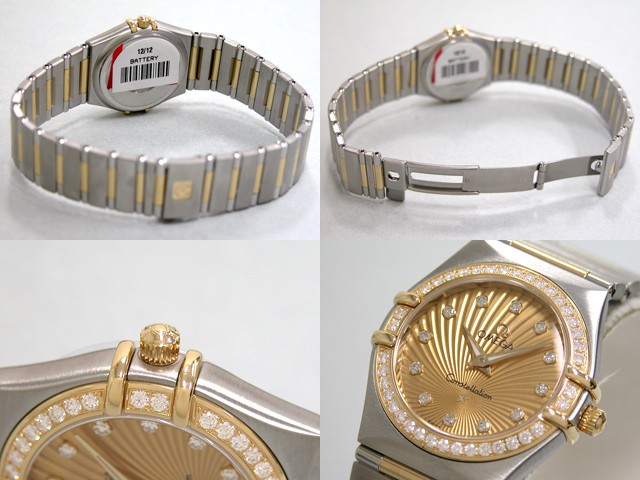 オメガ OMEGA コンステレーション ミニ 111.25.26.60.58.001 ダイヤベゼル 12Pダイヤ 160周年記念モデル シャンパン