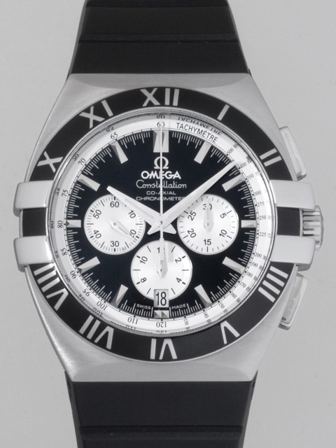 オメガ OMEGA コンステレーション 1819.51.91 ダブル?イーグル クロノグラフ ブラック/シルバー