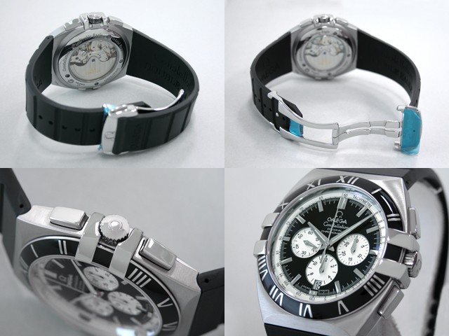 オメガ OMEGA コンステレーション 1819.51.91 ダブル?イーグル クロノグラフ ブラック/シルバー