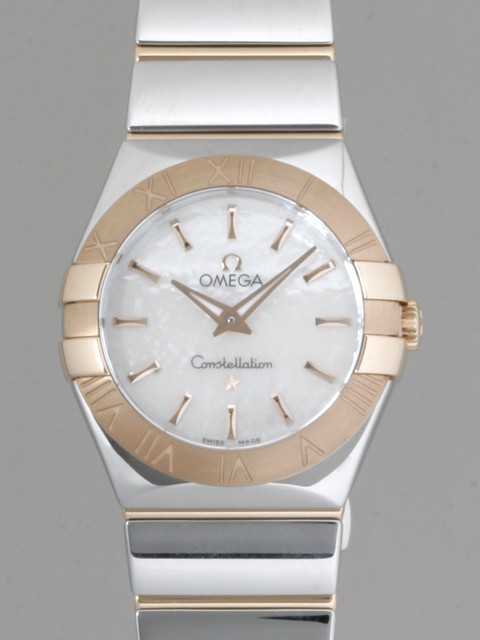 オメガ OMEGA コンステレーション ポリッシュ 123.20.27.60.05.003 SS/PG クォーツ ホワイトシェル
