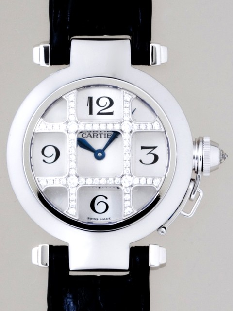 カルティエスーパーコピー Cartier パシャ WJ11932G 32mm WG シルバー レディース