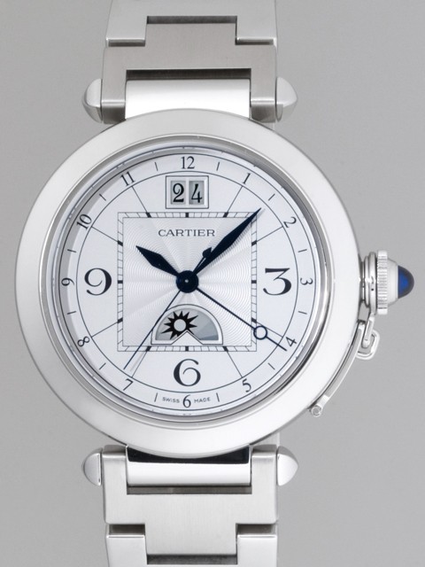 カルティエスーパーコピー Cartier パシャ XL GMT W31093M7 42mm シルバー 自動巻 メンズ