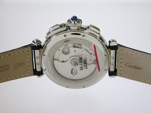 カルティエスーパーコピー Cartier パシャ 42mm クロノグラフ W3108555 ＳＳ 皮 ホワイト