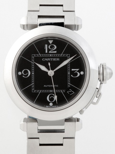 カルティエ Cartier パシャＣ W31076M7 ブラック