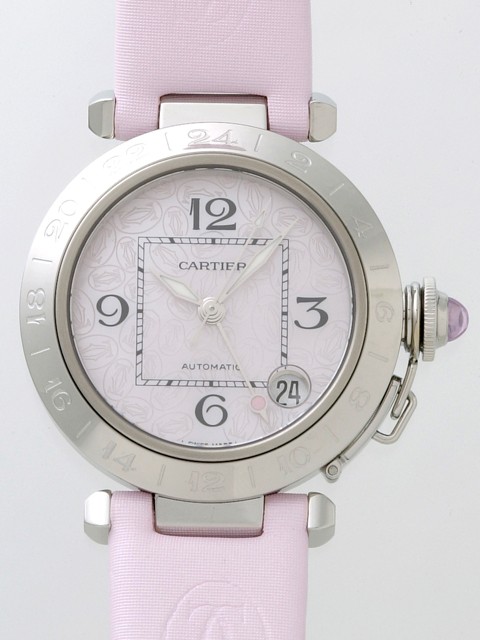 カルティエ Cartier パシャＣ W3107099 GMT クリスマス限定2004年 ピンク
