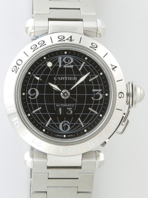 カルティエ Cartier パシャＣ W31049M7 ＧＭＴ ブラック