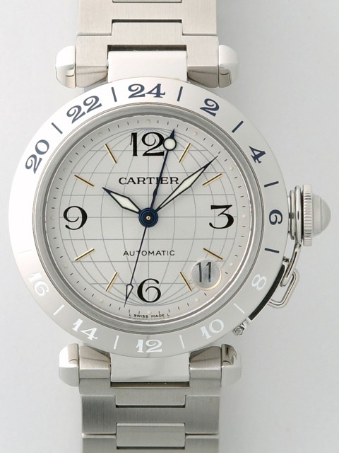 カルティエ Cartier パシャＣ W31029M7 ＧＭＴ シルバー