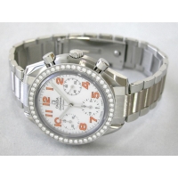 オメガ スピードマスター 3535.78 ダイヤベゼル ホワイトシェル/オレンジアラビア