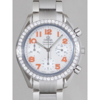 オメガ スピードマスター 3535.78 ダイヤベゼル ホワイトシェル/オレンジアラビア