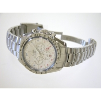 オメガ スピードマスター 3581.30 ブロードアロー コーアクシャル クロノグラフGMT シルバー