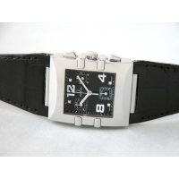 オメガ コンステレーション 1841.55.11 クアドラ クロノ ブラック皮 ブラック 4Pダイヤ