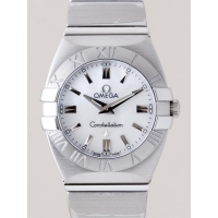オメガ OMEGA コンステレーション 1581.70 ダブル イーグル ホワイトシェル レディース