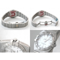 オメガ OMEGA コンステレーション 1581.70 ダブル イーグル ホワイトシェル レディース