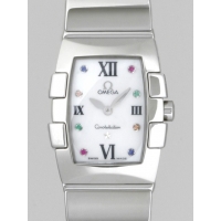 オメガ OMEGA コンステレーション 1584.79 クアドレラ ミニ ホワイトシェル レディース