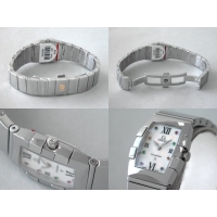 オメガ OMEGA コンステレーション 1584.79 クアドレラ ミニ ホワイトシェル レディース