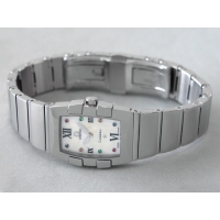 オメガ OMEGA コンステレーション 1584.79 クアドレラ ミニ ホワイトシェル レディース