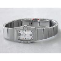 オメガ OMEGA コンステレーション 1585.79 クアドレラ ミニ ダイヤモンド ホワイトシェル