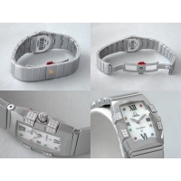 オメガ OMEGA コンステレーション 1585.79 クアドレラ ミニ ダイヤモンド ホワイトシェル