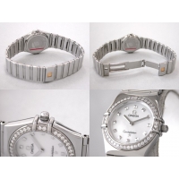 オメガ OMEGA コンステレーション マイチョイス 1475.71 ダイヤベゼル ホワイトシェル 