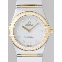 オメガ OMEGA コンステレーション マイチョイス 1376.75 ダイヤベゼル 12Pダイヤ ホワイトシェル